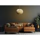 Elegant White Big Sphere Chandelier, Adjustable 70 cm