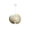 Elegant White Big Sphere Chandelier, Adjustable 70 cm