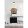 Scandinavian Chandelier, Wooden Body, Camel Color, 65 cm