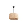 Rustic Scandinavian Chandelier, Metal & Jute, 75 cm