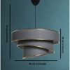 Glam Scandinavian Chandelier, Anthracite & Gold, 72 cm