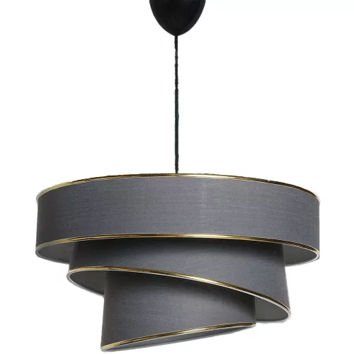 Opviq , 390FLH1688 , Couper - Anthracite, Gold , Chandelier , With E27 Socket