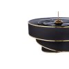 Glamorous Black & Gold Chandelier, CE Certified, 72 cm