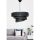Scandinavian Chandelier, Black & Silver, 72 cm Height