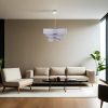 Scandinavian Chandelier, Grey & Silver, CE Certified