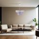 Scandinavian Chandelier, Grey & Silver, CE Certified
