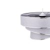 Scandinavian Chandelier, Grey & Silver, CE Certified