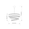 Scandinavian Chandelier, Grey & Silver, CE Certified
