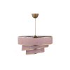 Scandinavian Chandelier, Powder & Gold, 72 cm Height
