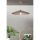 Elegant Brown Chandelier, Metal Body, Adjustable Height