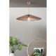 Elegant Brown Chandelier, Metal Body, Adjustable Height
