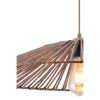Elegant Brown Chandelier, Metal Body, Adjustable Height