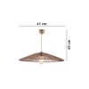 Elegant Brown Chandelier, Metal Body, Adjustable Height