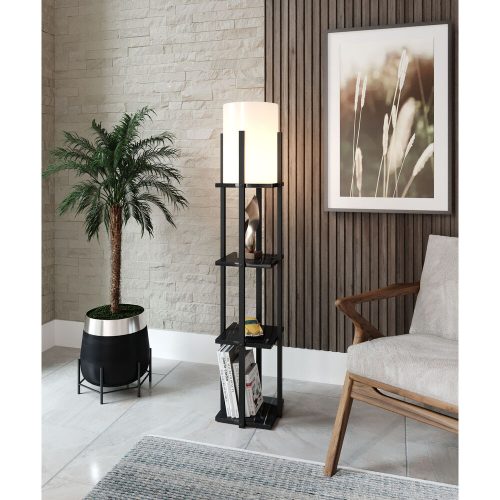 Scandinavian Black Floor Lamp, 135 cm, E27 Socket, CE