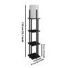 Scandinavian Black Floor Lamp, 135 cm, E27 Socket, CE
