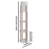 Glam Country Floor Lamp, White, 135 cm | CE Certified, E27