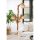 Handmade Wooden Floor Lamp, Tree Design, 142 cm Height