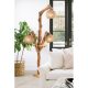 Handmade Wooden Floor Lamp, Tree Design, 142 cm Height