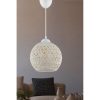 Scandinavian White Chandelier, 22cm, E27, Modern Design