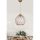 Elegant Chandelier with Plastic Body, White & Silver, 22 cm Diameter x 54 cm Height | E27 Socket, Max 40W | Perfect for Glam, Scandinavian & Country Decor