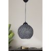 Scandinavian Chandelier, Black & Grey, 22cm Diameter