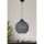 Scandinavian Chandelier, Black & Grey, 22cm Diameter