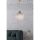 Elegant Chandelier, 22 cm, Silver & White, E27 Socket