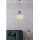 Elegant Chandelier, 22 cm, Silver & White, E27 Socket