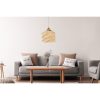 Bohemian Rustic Chandelier, 20 cm, E27, Natural Color