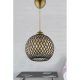 Elegant Black & Gold Chandelier, 22 cm Diameter | Glam Scandinavian Design, Plastic Body, E27 Socket