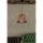 Industrial Wooden Chandelier, 20 cm Diameter | Antique Finish