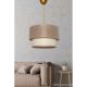 Modern Chandelier, Beige & Cream, 30cm Diameter | Stylish Plastic Body, E27 Socket, 65cm Height