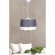 Scandinavian Chandelier, White & Grey, 30 cm Diameter
