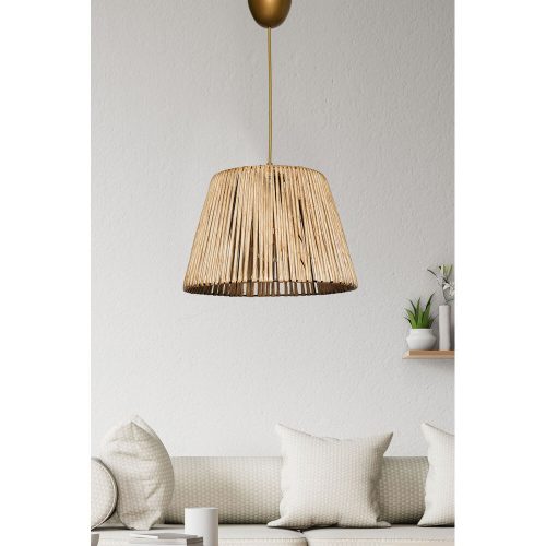 Bohemian Rustic Chandelier, 30 cm, E27, Natural Color