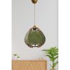 Elegant Green Chandelier , 30 cm Height , E27 Socket