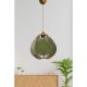 Elegant Green Chandelier , 30 cm Height , E27 Socket