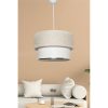 Modern Cream & White Chandelier, 30 cm , 65 cm High , Scandinavian Design