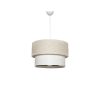 Modern Cream & White Chandelier, 30 cm , 65 cm High , Scandinavian Design