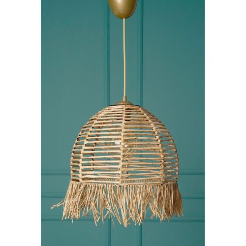 Bohemian Rustic Chandelier, 30 cm, E27, Natural Color