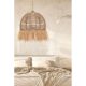 Bohemian Rustic Chandelier, Cream, 30cm Diameter, 80cm Height