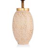 Elegant Cream & Gold Table Lamp, Metal Body, 55 cm