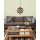 Rustic Walnut Chandelier, 43 cm, Adjustable Height