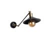 Opviq, 534LUN3828, Modern Black Wall Lamp, 30 cm Height | Metal, E27 Socket