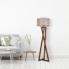 Industrial Floor Lamp, 160 cm Height, Black Metal, 45 cm Shade | E27 Socket, Max 40W | Stylish & Functional Lighting for Modern Spaces