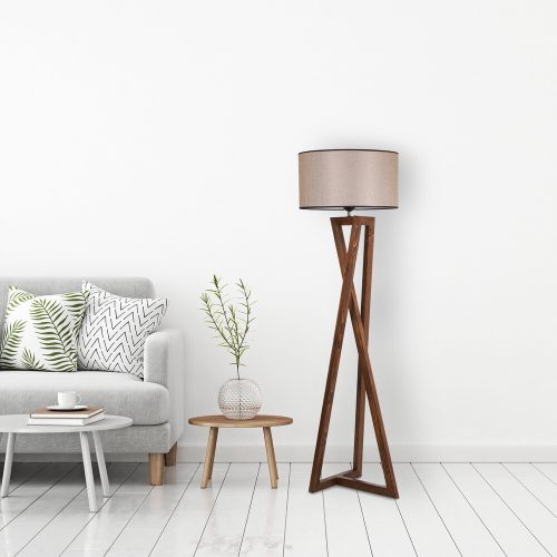 Industrial Floor Lamp, 160 cm Height, Black Metal, 45 cm Shade | E27 Socket, Max 40W | Stylish & Functional Lighting for Modern Spaces