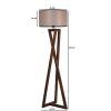 Industrial Floor Lamp, 160 cm Height, Black Metal, 45 cm Shade | E27 Socket, Max 40W | Stylish & Functional Lighting for Modern Spaces