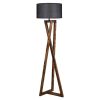 Industrial Scandinavian Floor Lamp, Fir Tree Body, 150 cm