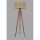 Elegant Wooden Floor Lamp, 153 cm, Brown | Bohemian & Scandinavian Design, E27 Socket, On/Off Switch