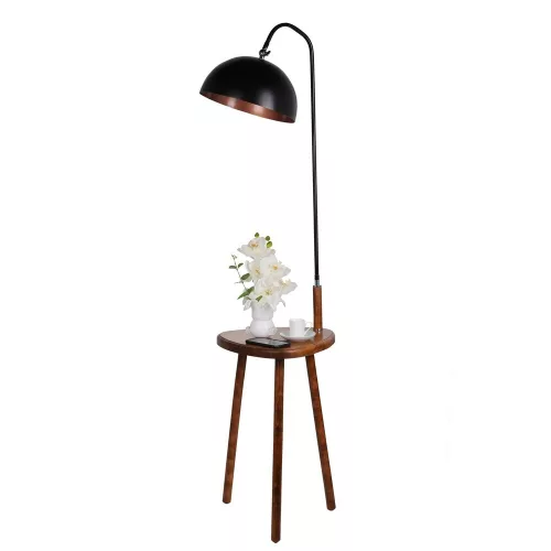 Opviq , 534LUN2118 , Demet , Walnut Color , Floor Lamp , With E27 Socket