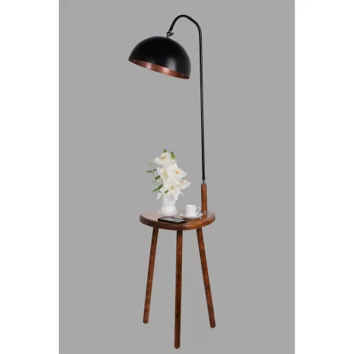 Opviq , 534LUN2118 , Demet , Walnut Color , Floor Lamp , With E27 Socket